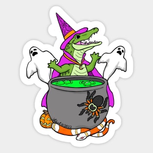 Gator Witch Sticker